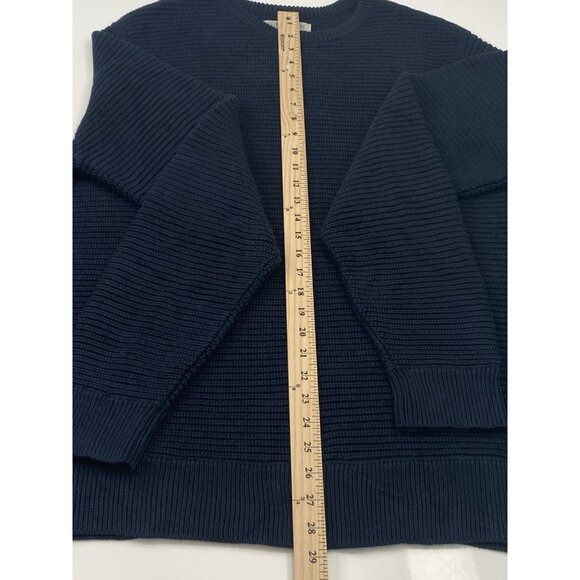 Outerknown Sweater Mens XXL Blue Organic Cotton Alpaca Wool Heavyweight Crew - Picture 16 of 16